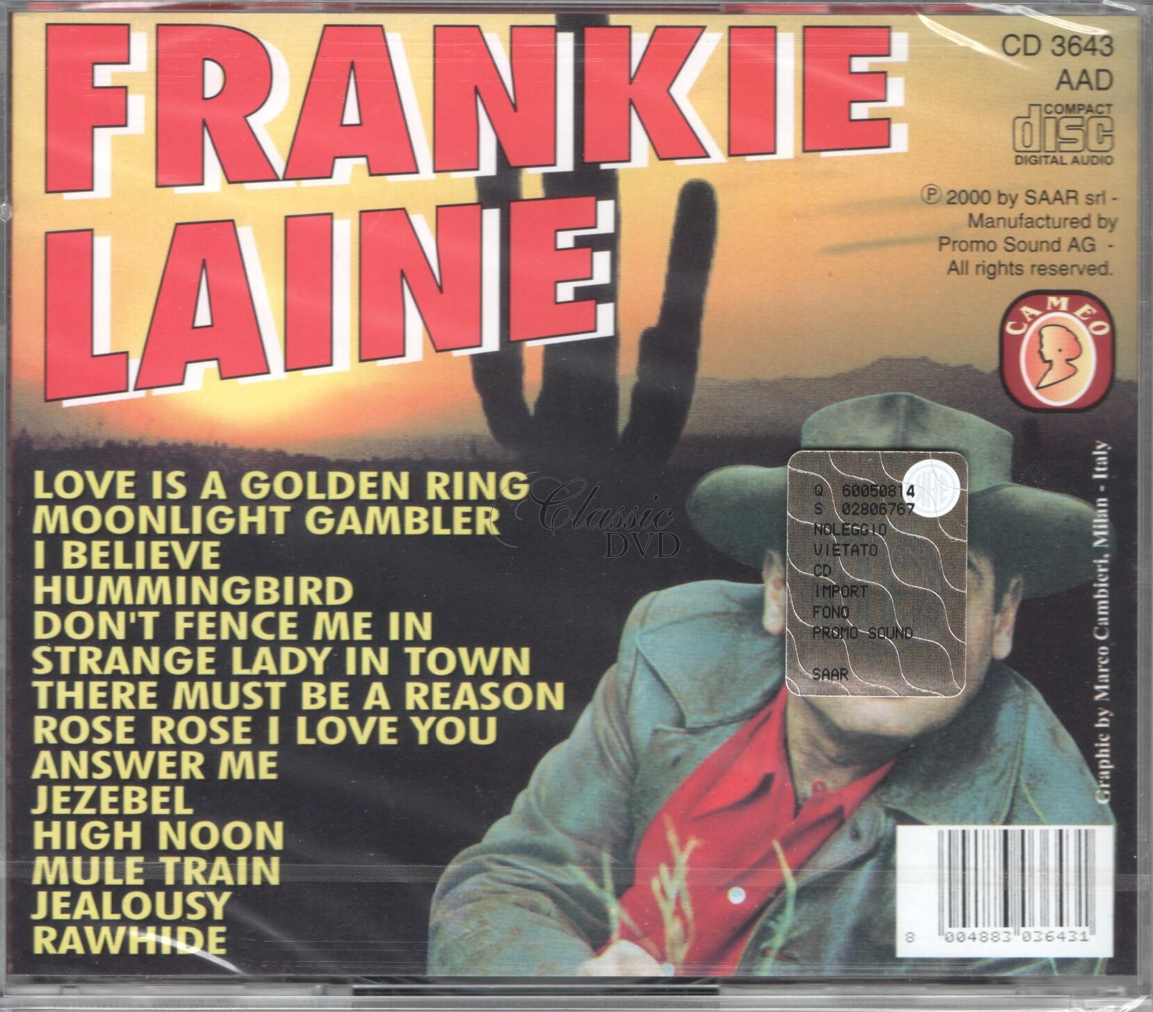 FRANKIE LAINE: The Best Of - Originální nahrávky (CD)