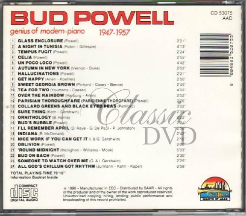 BUD POWELL: Genius of Modern Piano 1947-57 (CD)