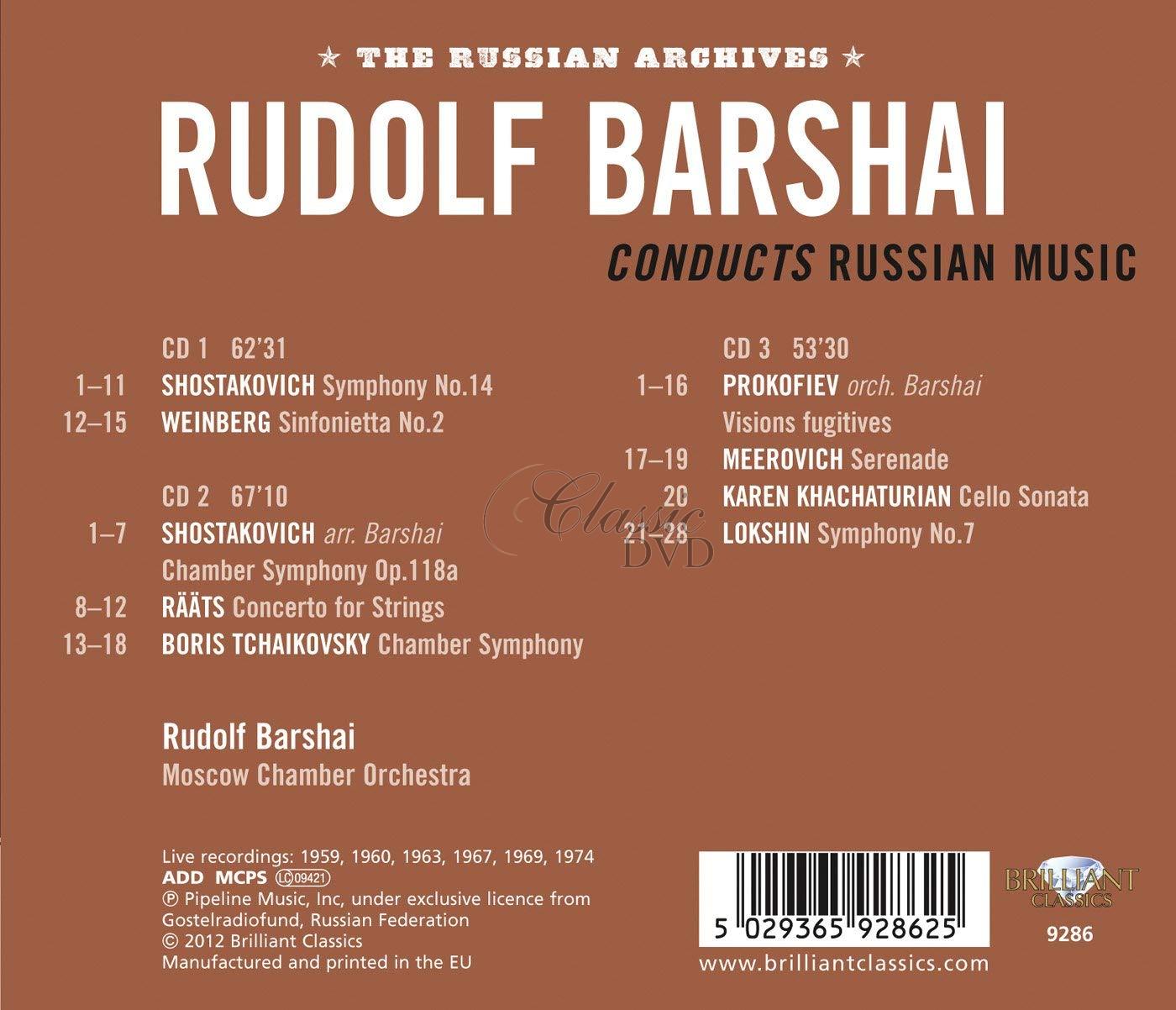 Rudolf Barshai conducts Russian music (3CD)