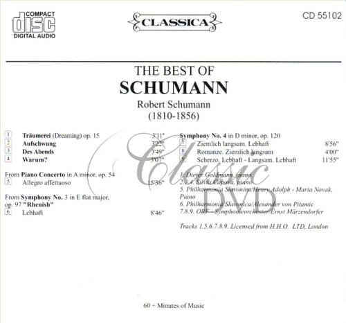 SCHUMANN,R.: The Best Of - Nejznámější skladby (CD)