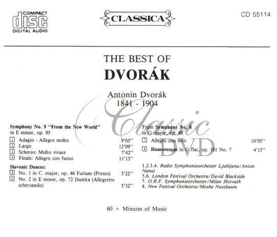 DVOŘÁK,A.: The Best Of - Nejznámější skladby (CD)