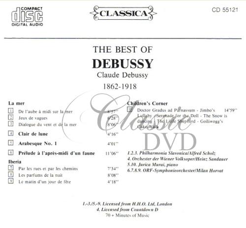 DEBUSSY,C.: The Best Of - Nejznámější skladby (CD)