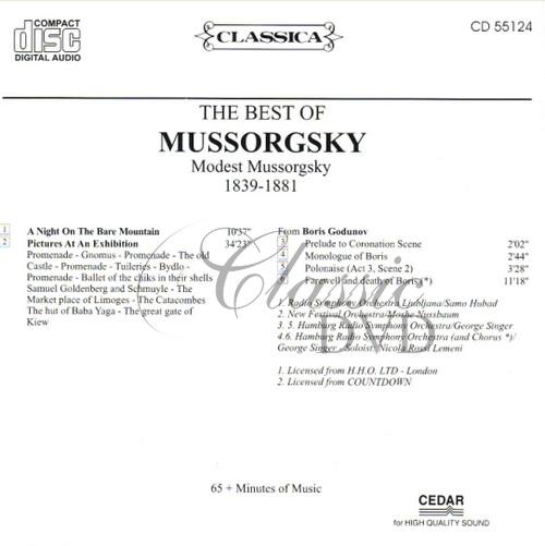 MUSORGSKIJ,M.: The Best Of - Nejznámější skladby (CD)