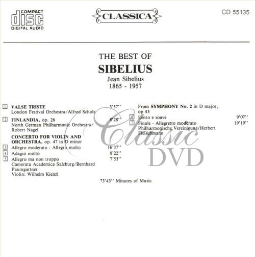 SIBELIUS,J.: The Best Of - Nejznámější skladby (CD)