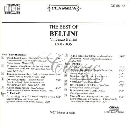 BELLINI,V.: The Best Of -  Nejznámější skladby (CD)