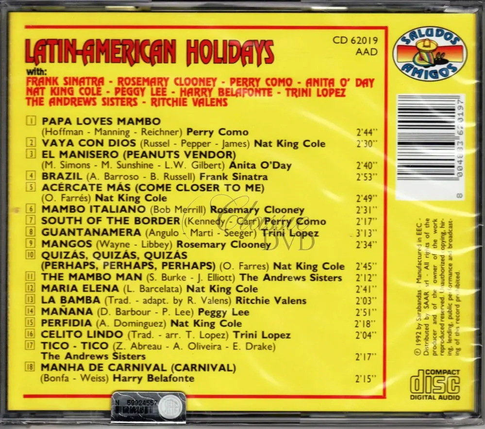 LATIN-AMERICAN HOLIDAYS (CD)
