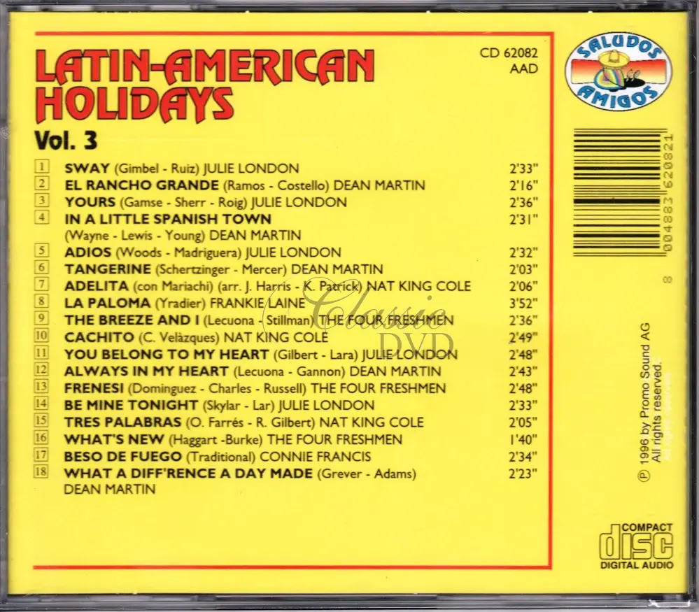 LATIN-AMERICAN HOLIDAYS Vol.3 (CD)