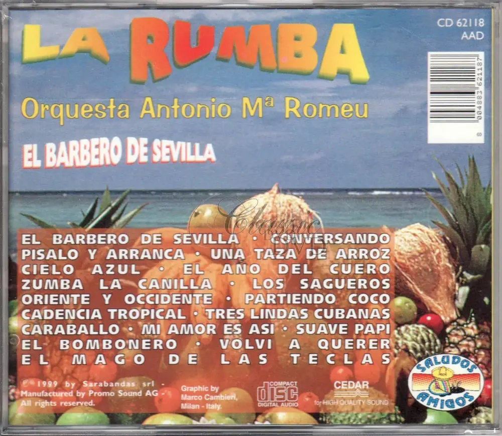 LA RUMBA Orquesta Antonio Maria Romeu - El Barbero De Sevilla (CD)