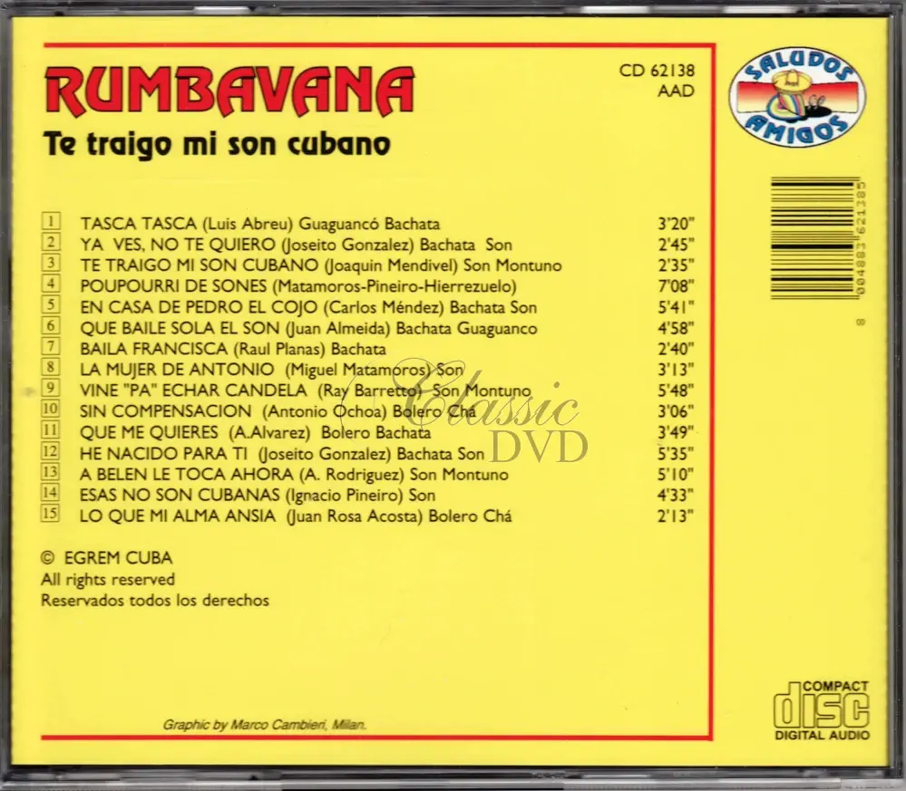 RUMBAVANA: Te traigo mi son Cubano (CD)