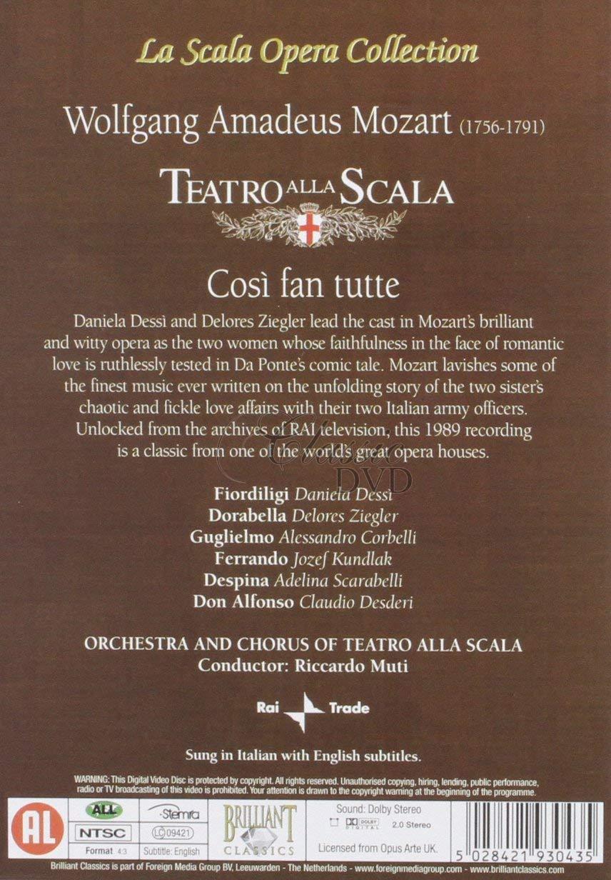 MOZART,W.A.: Cosi fan Tutte - Takové jsou všechny. La Scala. Riccardo Muti (DVD)