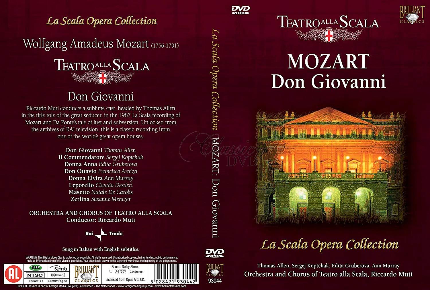 MOZART,W.A.: Don Giovanni. La Scala. Riccardo Muti (DVD)
