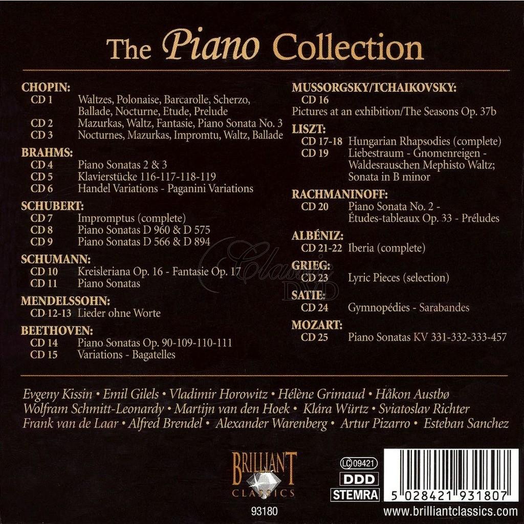 PIANO COLLECTION: Klavírní skladby - DÁRKOVÁ EDICE (25CD)