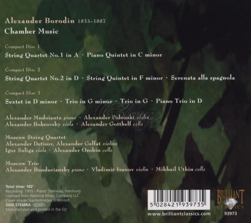 BORODIN,A.: Chamber Music (3CD)