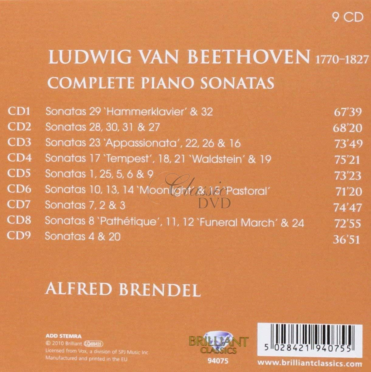 Beethoven: Complete Piano Sonatas (9CD)