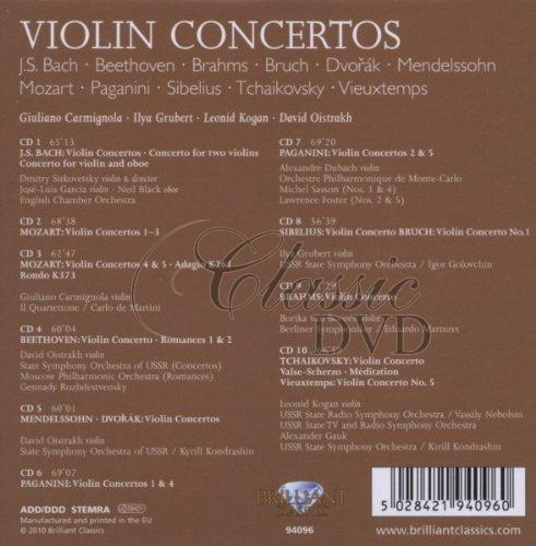 VIOLIN CONCERTOS The Best Of - DÁRKOVÁ EDICE (10CD)
