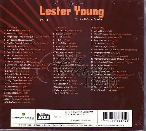 LESTER YOUNG: Originální studiové náhrávky 1936-46 (3CD)
