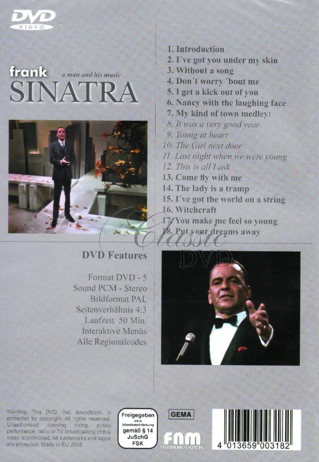FRANK SINATRA: A man and his music (DVD)