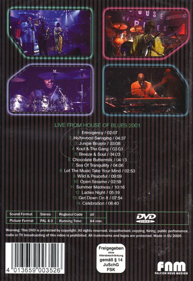 KOOL & THE GANG: Live 2001 (DVD)