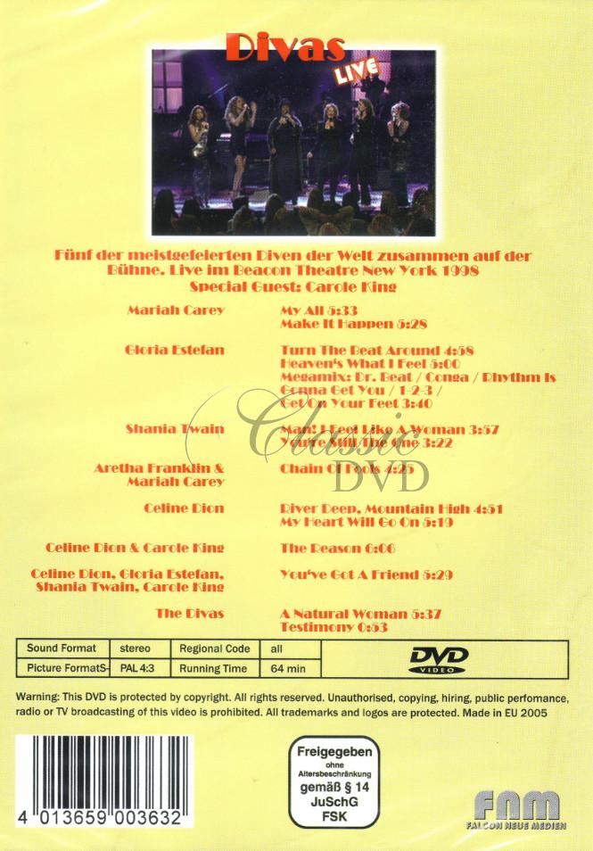 DIVAS: Carey/Estefan/Dion/Twain/Franklin - In New York (DVD)