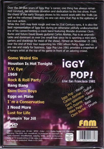 IGGY POP: Live in San Francisco 1981 (DVD)