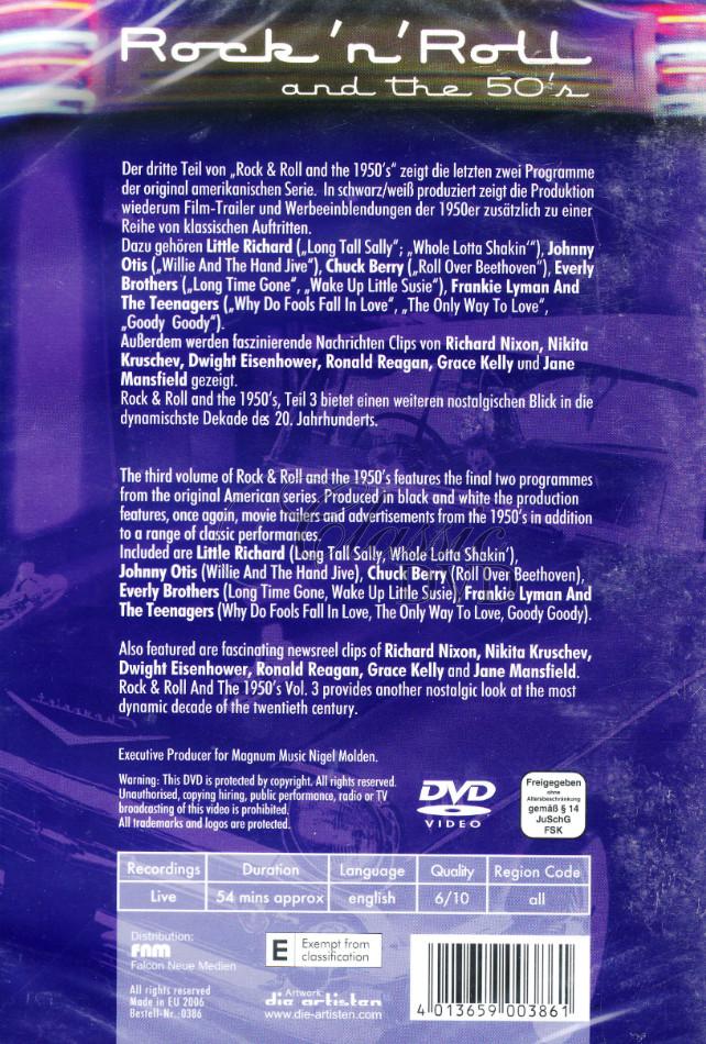 ROCK`N`ROLL: Best Of The 50`s Vol.3 (DVD)
