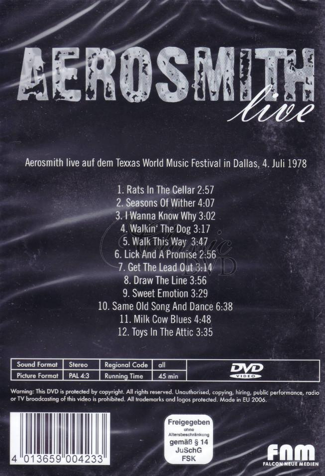 AEROSMITH: Live Dallas (DVD)