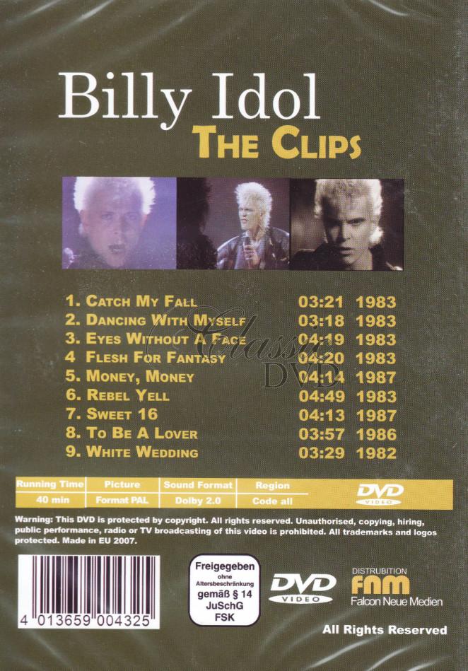 BILLY IDOL: The Clips 1982-87 (DVD)