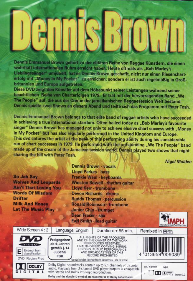 DENNIS BROWN: Live at Montreux (DVD)