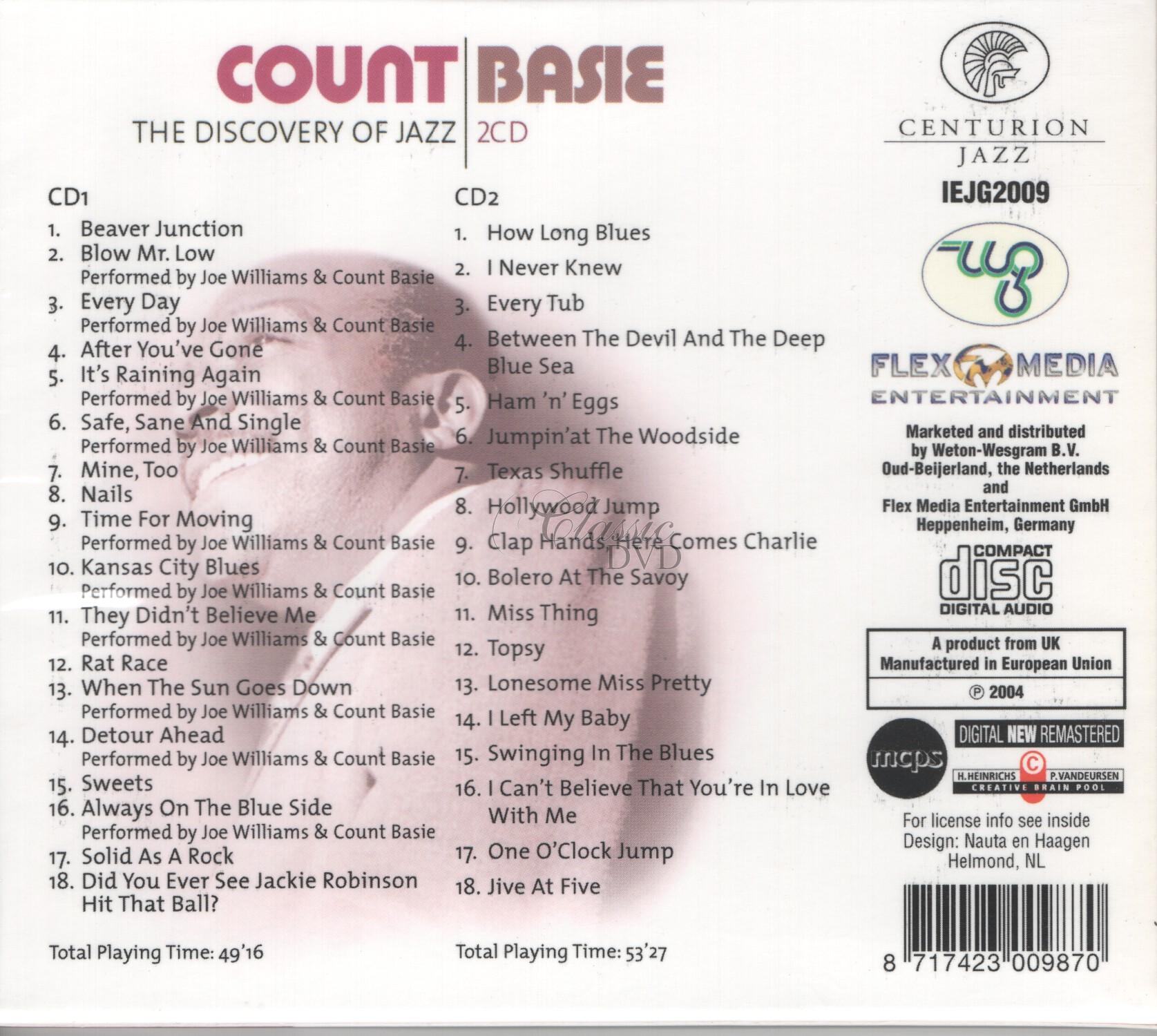 COUNT BASIE - The Discovery Of Jazz (2CD)