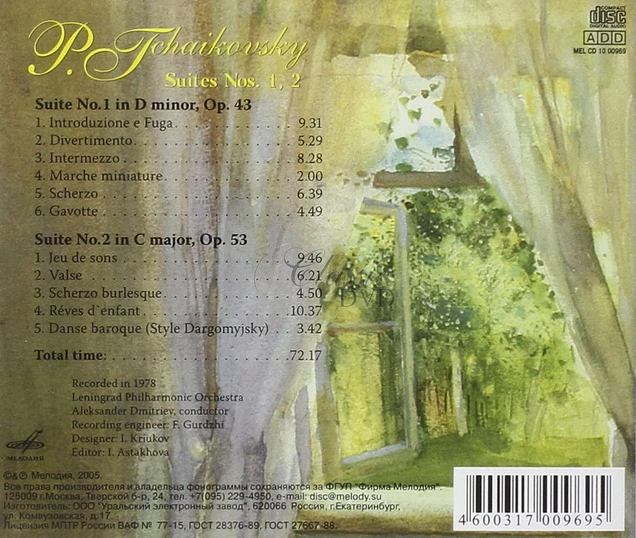 ČAJKOVSKIJ,P.I.: Tchaikovsky Suites 1,2 (CD)