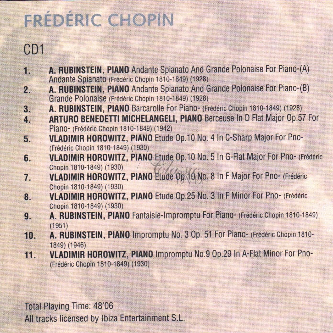 CHOPIN,F.: Skladby pro klavír - historické nahrávky (6CD)