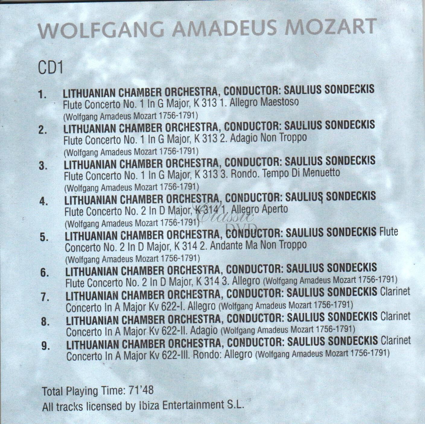 MOZART,W.A.: Nejznámější skladby - historické nahrávky (6CD)
