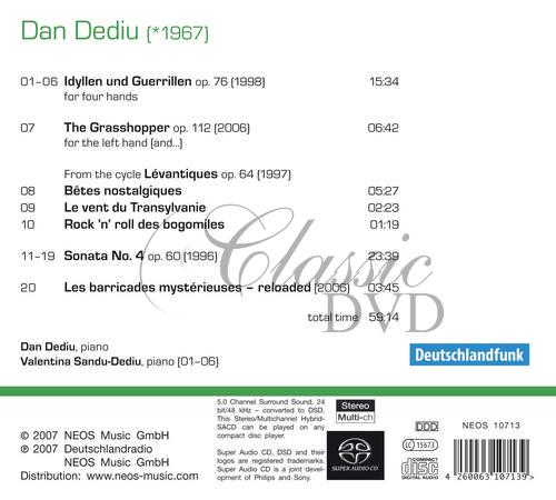 Dediu, Dan - Piano Pieces (SACD)