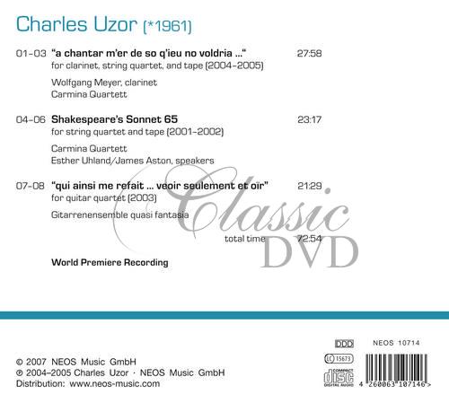 Uzor, Charles - Quartets/Quintet (CD)