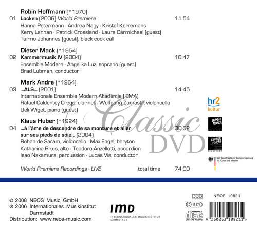 Andre, Mark / Hoffmann, Robin / Huber, Klaus / Mack, Dieter - Darmstadt 2006 - 43. Internationale Ferienkurse für Neue Musik (CD)