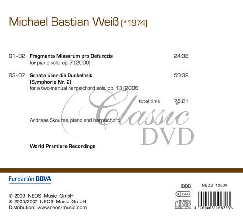 Weiß, Michael Bastian - Fragmenta Missarum pro Defunctis / Sonate über die Dunkelheit (CD)