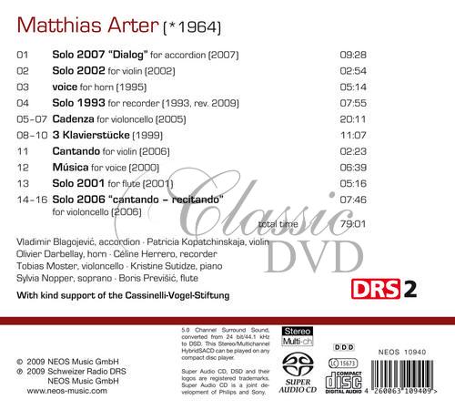 Arter, Matthias - Solo Pieces 1993-2007 (SACD)