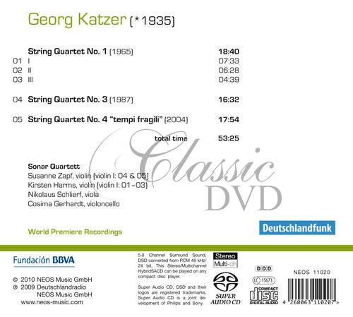Katzer, Georg - String Quartets (SACD)
