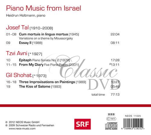 Tal, Josef / Avni, Tzvi / Shohat, Gil - Piano Music from Israel (CD)