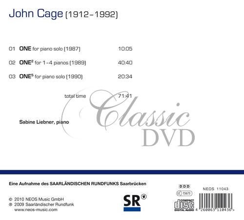 Cage, John - ONE / ONE2 / ONE5 (CD)