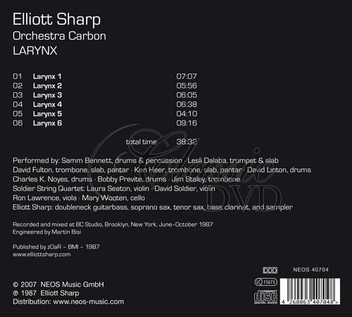 Sharp, Elliott - LARYNX (CD)
