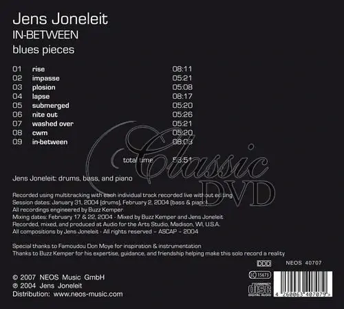 Joneleit, Jens - IN-BETWEEN (CD)