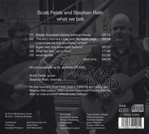 Fields, Scott / Rath, Stephan - what we talk (CD)