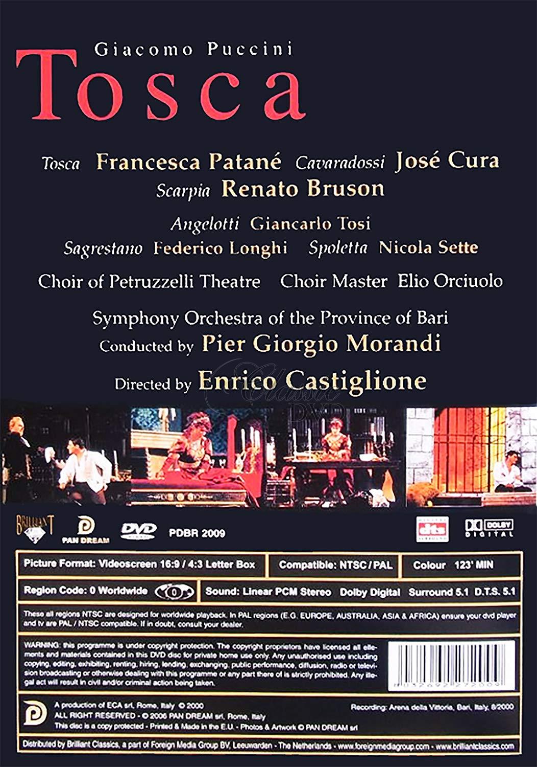 PUCCINI,G.: Tosca OPERA (DVD)