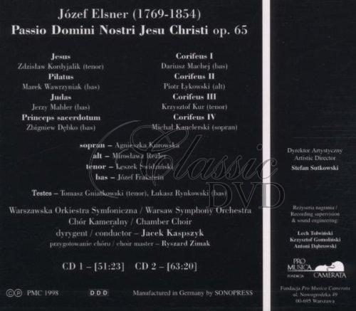 ELSNER,J.: Passio Domini Nostri Jesu Christi (2CD)