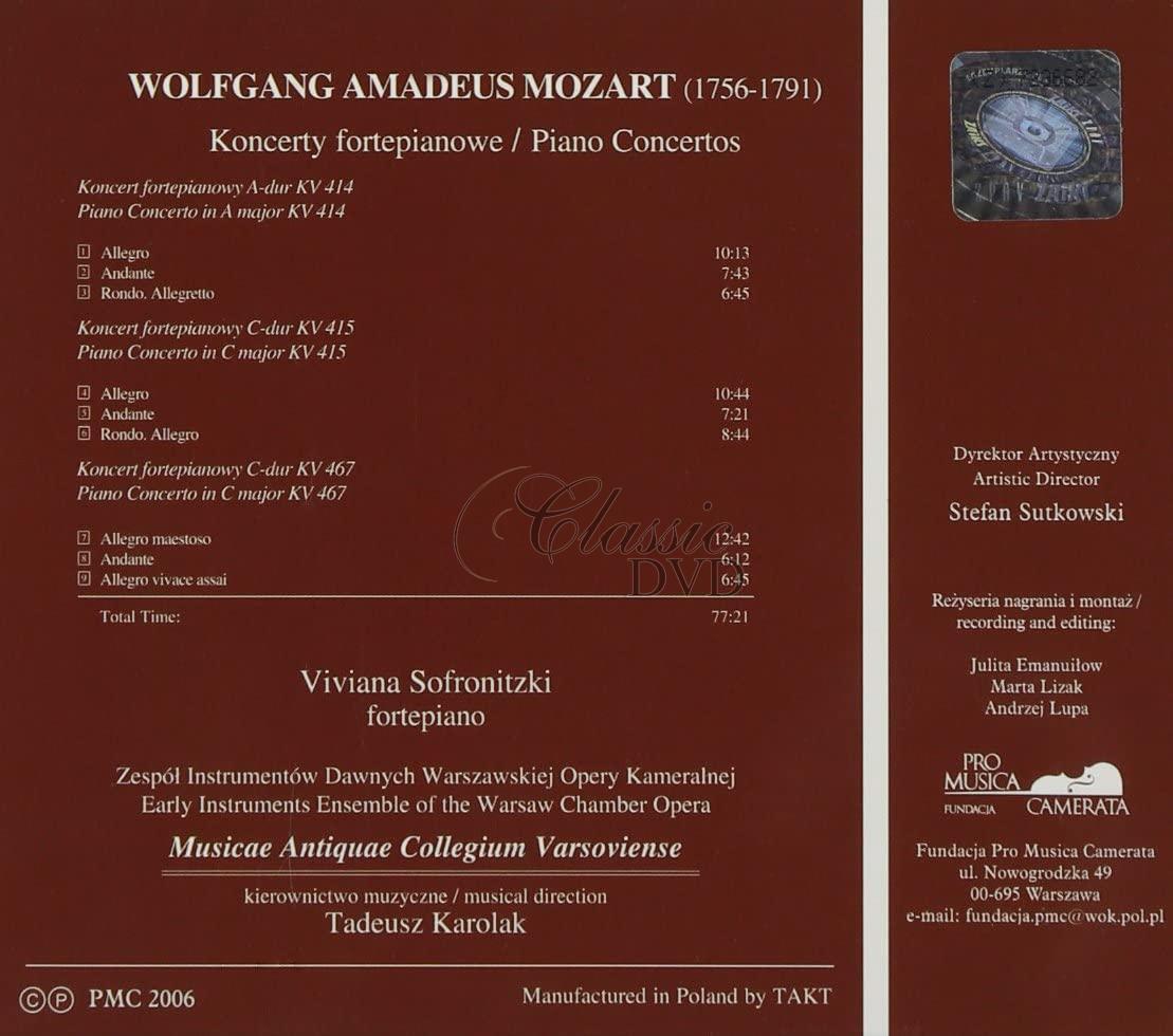 MOZART,W.A.: Complete Fortepiano Concertos Vol.2 (CD)