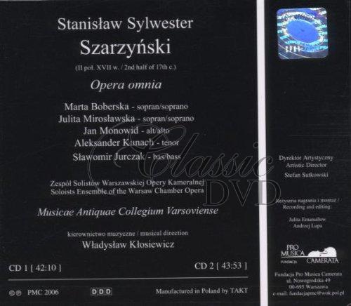 SZARZYNSKI,S.S.: Opera Omnia (2CD)