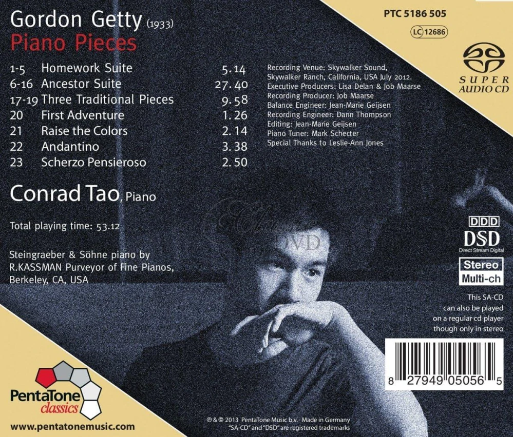 Gordon Getty – Piano Pieces (SACD)