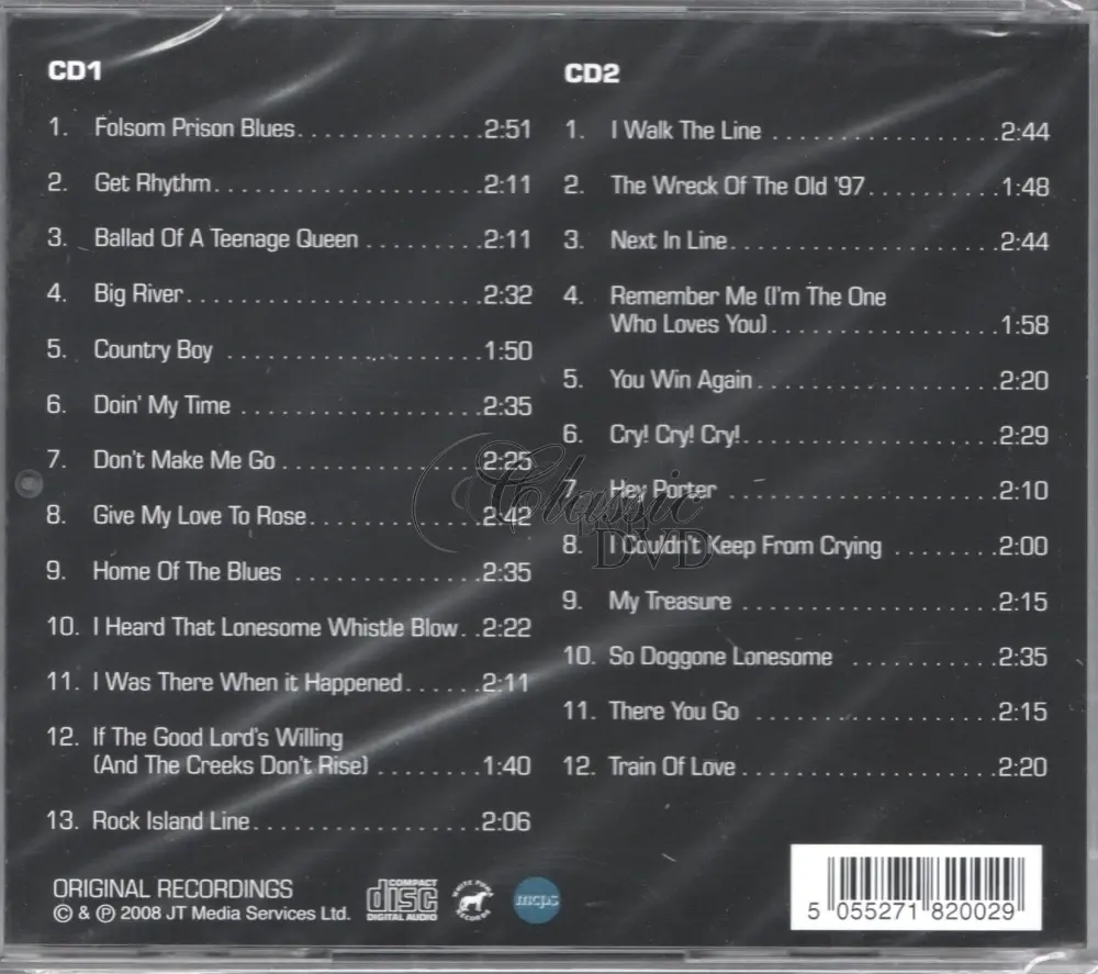 JOHNNY CASH: I walk the line - Originální nahrávky (2CD)