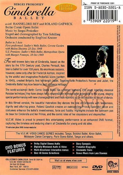 PROKOFIEV,S.: Cinderella - Popelka [Berlin Comic Ballet] (DVD)